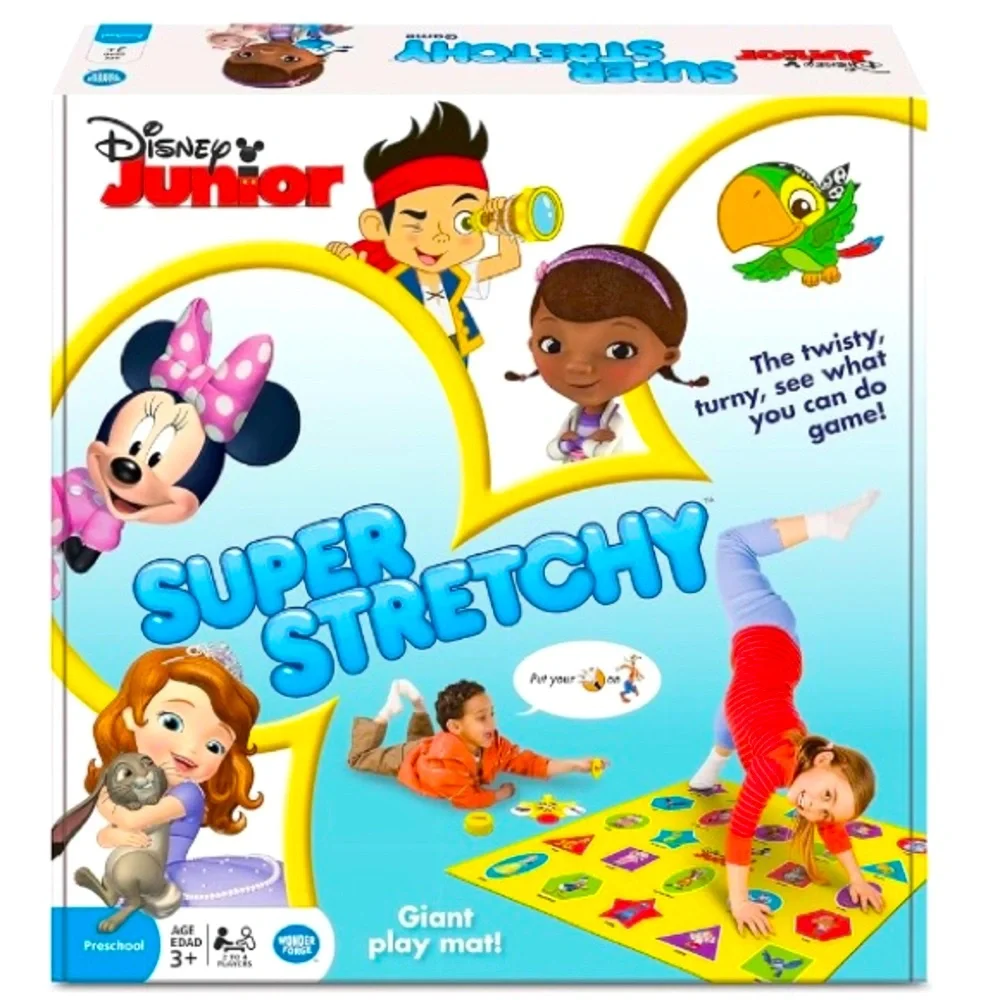 DISNEY JUNIOR Super Stretchy Game, The twisty, turny, see what you can do game!